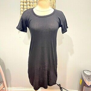 NWT Gap Black Cuffed Short Sleeve Tunic Dress XS